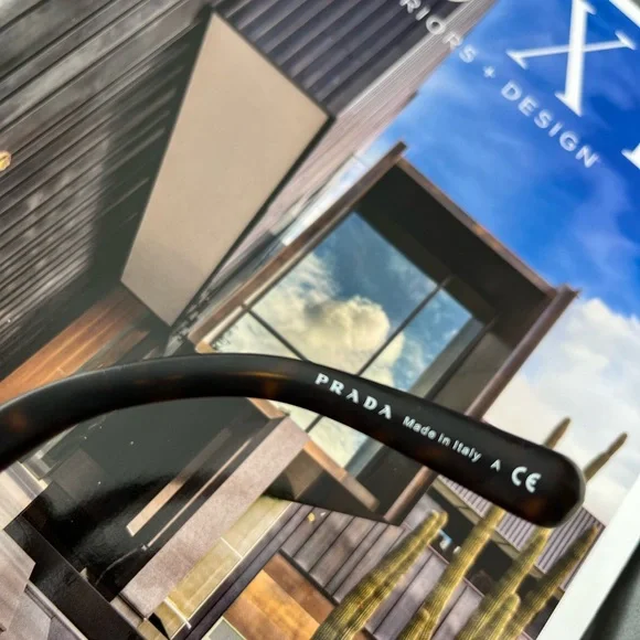 Prada baroque sunglasses SPR27R. Wood and tortoise. - Picture 7 of 9